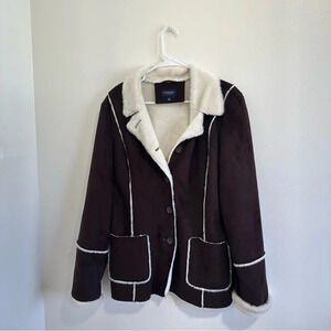 Sonoma Shearling Jacket size Large LIKE NEW!